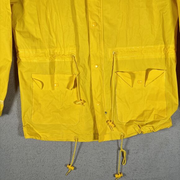 VNTG The Disney Catalog One Size Fits Most Yellow Rain Coat Packable MickeyMouse - Picture 4 of 14